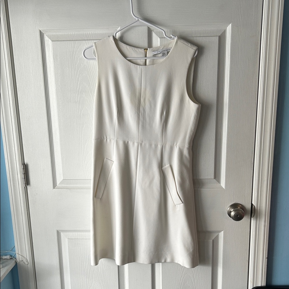 Diane Von Furstenberg Cream Mini Dress